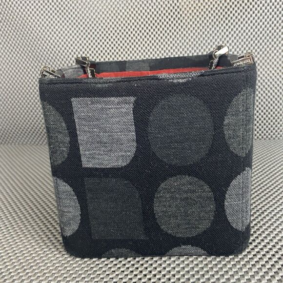 Kate Spade New York Bag Womens Small Black Gray Square Cube Bucket Bag Rare - Picture 3 of 16